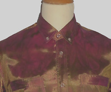 Handgefertigtes Stone - Wash - Seidenhemd Größe M