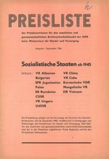 Preisliste für Sammler-Briefmarken, verschiedene Ausgaben 1966 bis 1976.