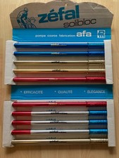Vintage 10x Zéfal Solibloc Aluminium Rennradpumpen ELOXIERT Display 10 Pumpen!!