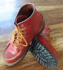 Vintage Red Wing Irish Setter Boots Moc Toe US-Gr. 9,5 rotbraun Vibram-Sohle