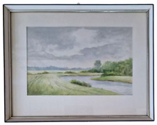 ? O. FÖRSTER - Altes Gemälde / Aquarell hinter Glas - Malerei - 27,8 x 35,6 cm