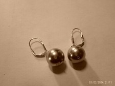 Versand Kostenlos !!Damen Ohrringe Silber 925 Akoya Perlen Silber !!!