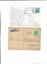 LP / Calau (Niederlausitz) / Bohlitz + Ranzow je Ra2 auf AK 1957 + Drs.-Karte