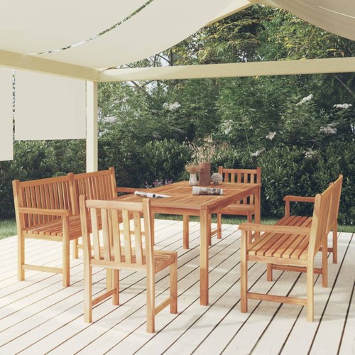 Teak massiv gartenmöbel set - teak,