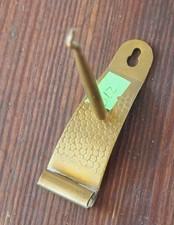 Messing Haken Wandhaken Zierhaken Aufhänger Messing, alt Zierhaken