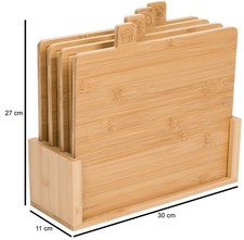 Schneidebrett Set aus Bambus