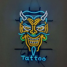 24"x20"Tattoo Neon Reklame