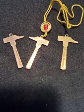 3 Vintage Anhänger 100 Jahre Hammer Brennerei Jubiläum - 1961 Spirituosen 