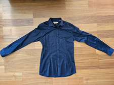 Jack & Jones Hemd Premium (stretch), dunkelblau (glanz), Größe "M"