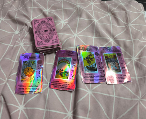 Holografisches tarotkarten set - holografisches, tarotkarten-set