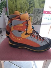 Scarpa Triolet GTX Bergschuhe Kletterschuhe Hochtouren Gr.45 orange/schwarz/grau