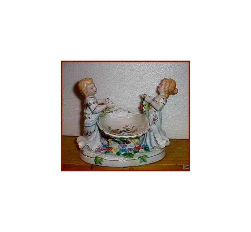Porzellan figur prunkschale - figur,
