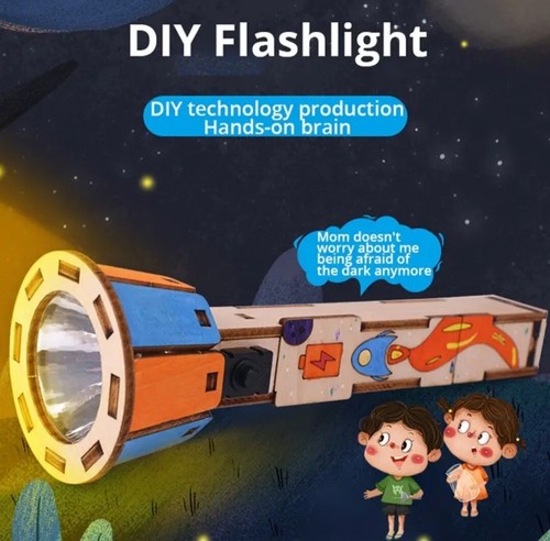 Diy kit holz - holz, taschenlampe