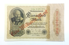 Banknoten Deutsches Reich, Inflation,  1.000/1 Milliarde Mark, Berlin 1922.