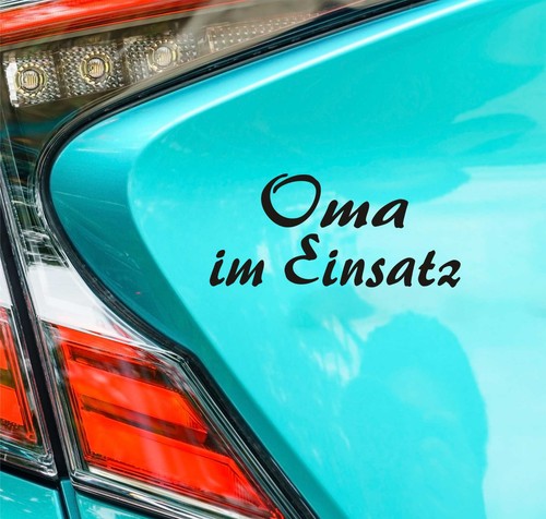 Oma einsatz babyaufkleber - oma, im