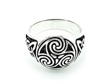 TRISKELE Silver Ring Runes