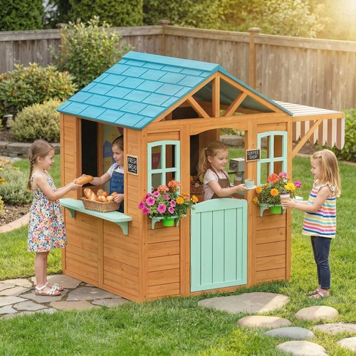 Aiyaplay kinderspielhaus holz - kinderspielhaus,