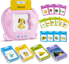 AHJ Sprechende Lernkarten Deutsch, 112 Blätter 224 Wörter, Flash Karten, Interak