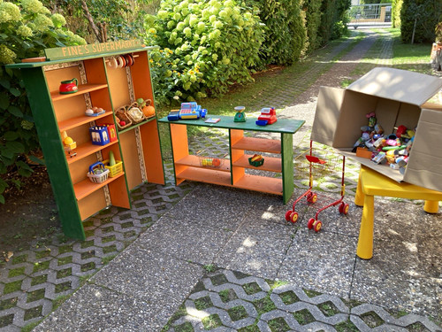 Kinder kaufladen aus holz - kinder,