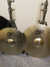 Becken Paiste 402 , 16" Crash , 18" Crash/Ride mit Beckenständer und Tasche