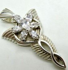 Arwens  Abendstern 925 Silber Anhänger Herr Der Ringe