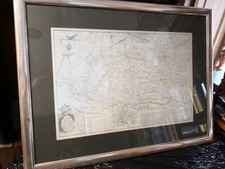 Antike Stadtkarte " Hamm Anno 1790 " Gerahmt