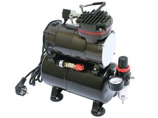 ÖLFREIER MINI-KOMPRESSOR AIRBRUSH KOMPRESSOR DRUCKLUFT 3L TANK LEISE 0-6 BAR