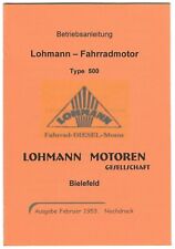 Betriebsanleitung  Lohmann Fahrradmotor, Typ 500,  A 5,