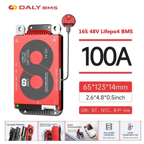 Daly smart bms 16s 48v - daly,