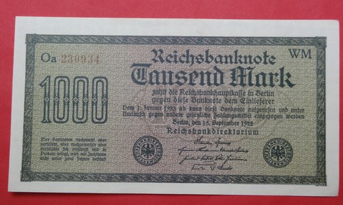 Reichsbanknote 1000 mark - , 15