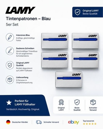 Lamy t10 tintenpatronen blau - lamy,