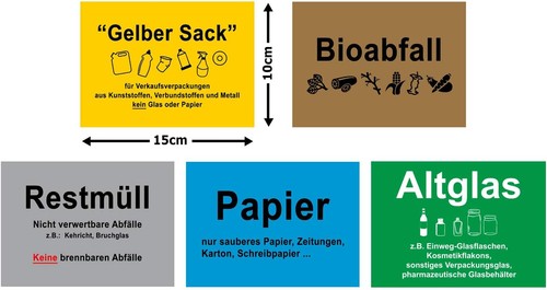 Stück mülltrennung - stück,