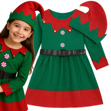 Weihnachtselfen Kleid 7-9 Y -