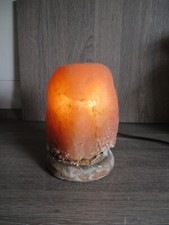 #Salz-Kristallleuchte Tischlampe Kristalllampe