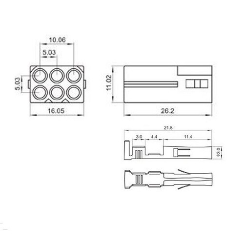 Arlows 6pin stecker set - arlows,