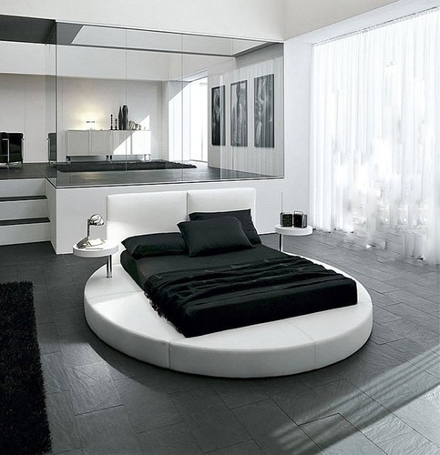 Rundes bett rund design - rundes,