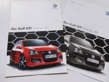Sonderprospekt Golf V - VW Golf GTI Edition 30 - incl Preisliste - 20+4 Seiten