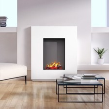 Noble Flame SUVA 950 BS [Opti-myst Elektrokamin mit Heizung]: Weiß - Schwarz, p