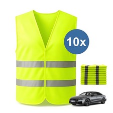 10 Warnweste Warnwesten Unfallweste Sicherheits Warnschutz Weste Signal