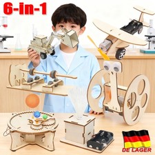 6-in-1 Experimente Bausatz Wissenschaft & Elektronik Baukasten für Kinder ab 8+