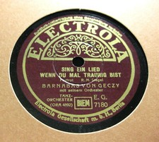 BARNABAS VON GECZY Sing ein Lied wenn du mal traurig bist / Ein kleines Haus...