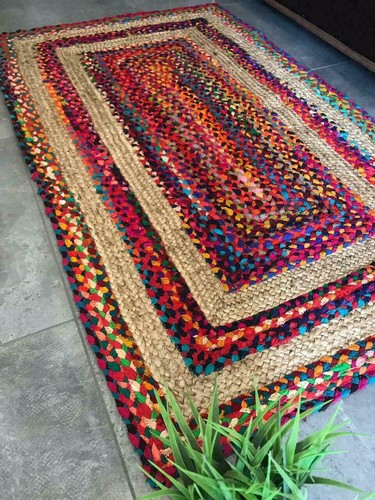 Teppich 100 jute - 100%, baumwolle