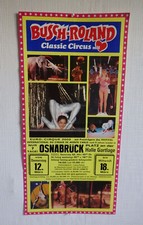 Plakat Busch-Roland Classic Circus mit Herz um 1980 (89791)