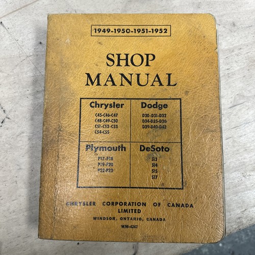 Shop manual chrysler dodge - shop, manual,