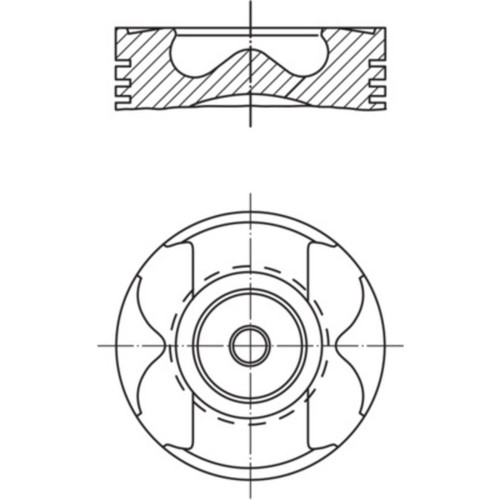 Kolben mahle 021 - mahle, pi