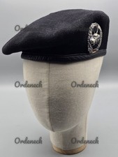 BW BARETT SCHWARZ - PANZERAUFKLÄRUNGSTRUPPE - NIT EMBLEM - GR. 59 - BAMBERGER M.