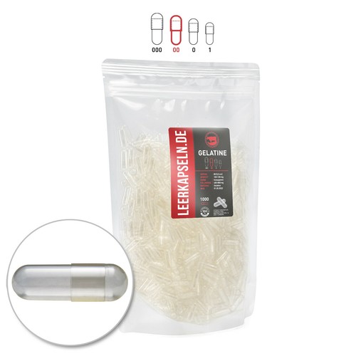 Leerkapseln gelatine 1000 - |,