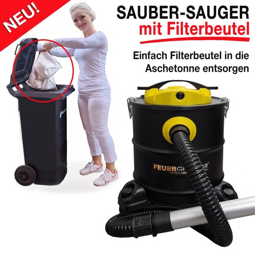 Feuerglasklar aschesauger mit - feuerglasklar,
