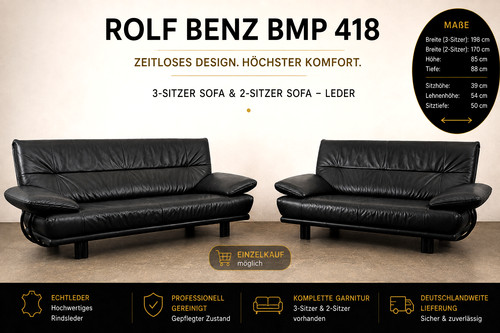 Rolf benz 418 couch garnitur - rolf,