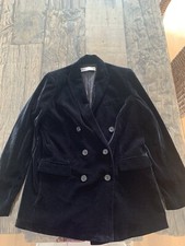 ZARA Samtblazer Gr. M Schwarz 